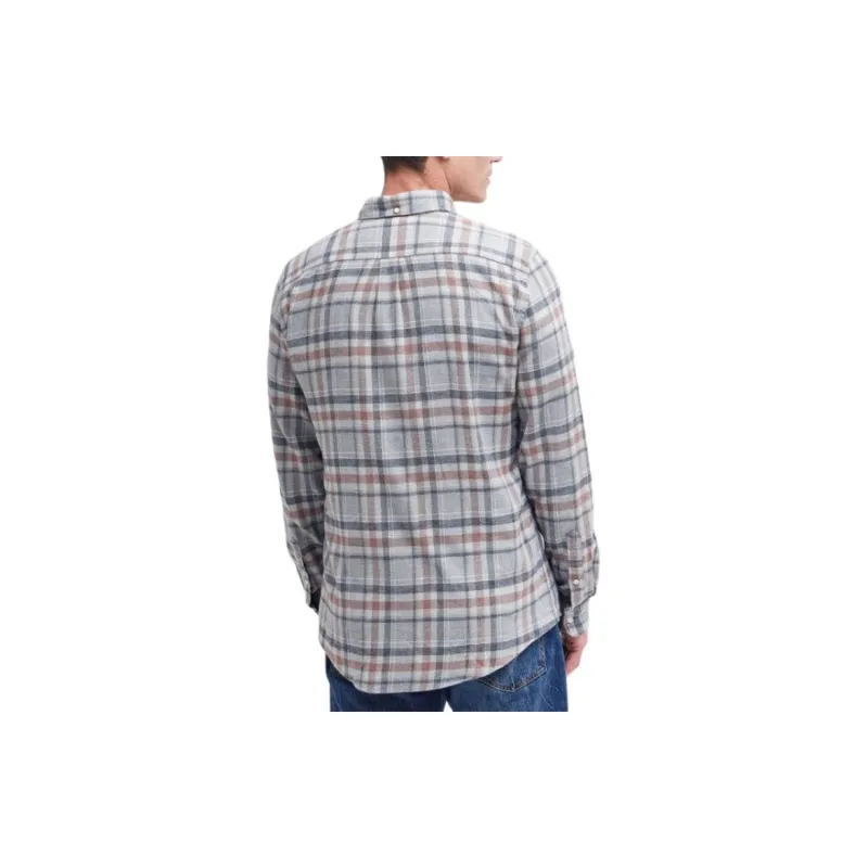 BARBOUR Barbour Eddleston Tailored Shirt Shirt Men's Gray-2