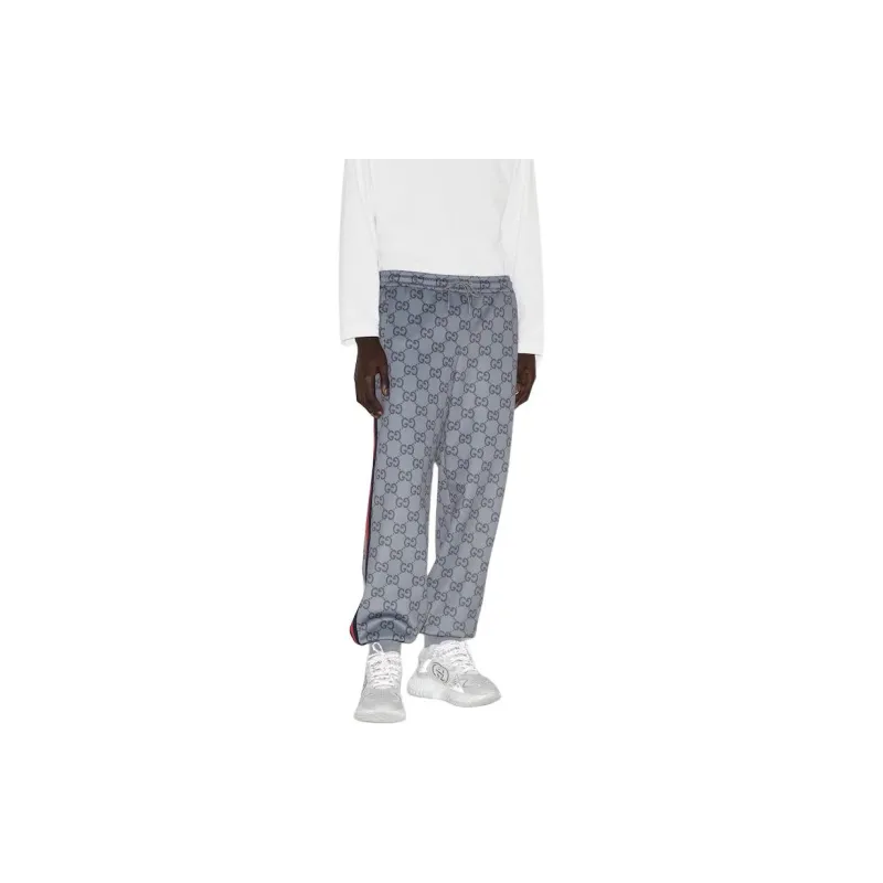 GUCCI FW24 Knitted Sweatpants Men's Gray-1