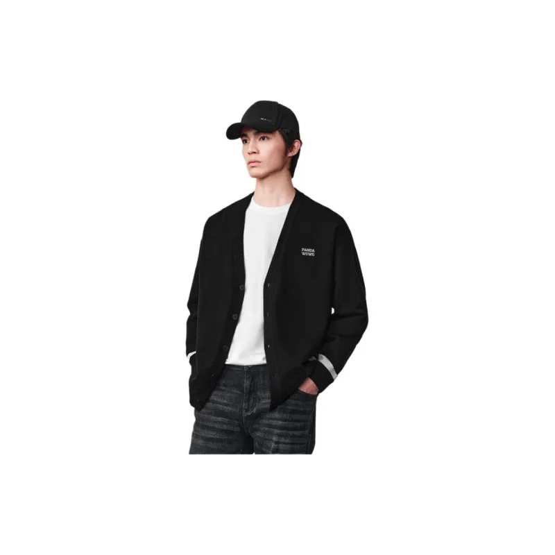 HLA Panda Wowo Series Knitwear Men Black 03-6