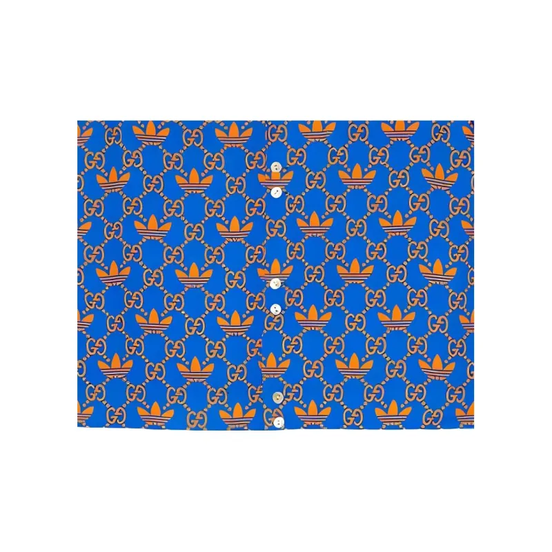 Adidas X GUCCI Shirts Men Blue-4