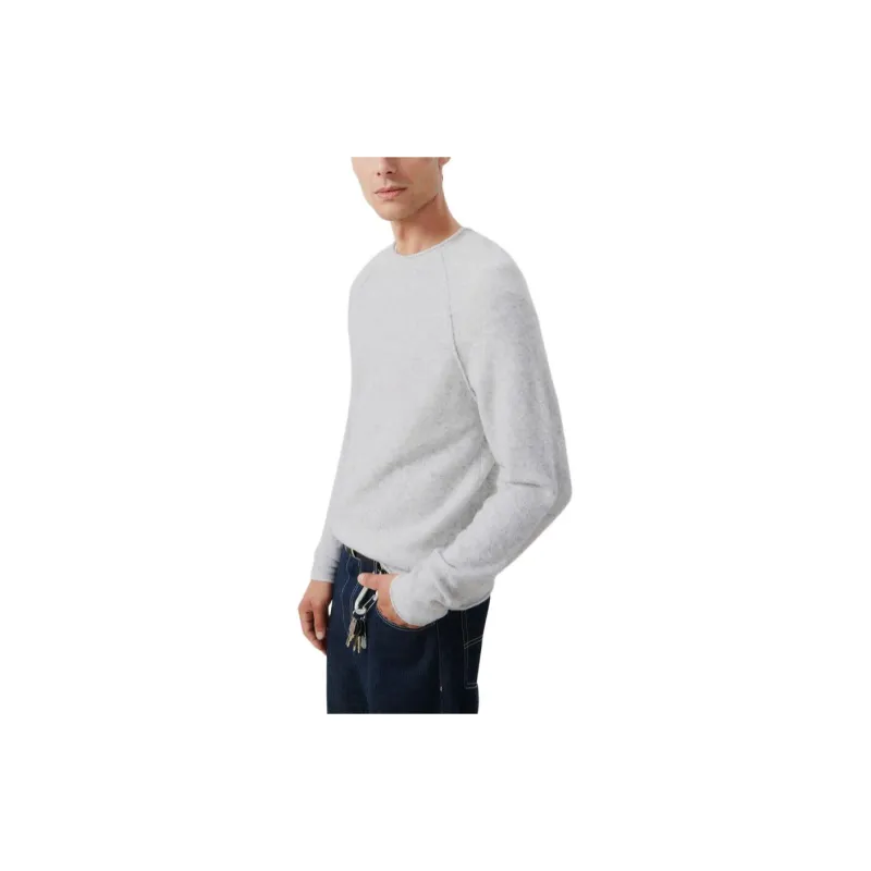 AMERICAN VINTAGE A.M SS24 JUMPER DAMSVILLE Sweater Men's Heather Grey/Stone Grey-3