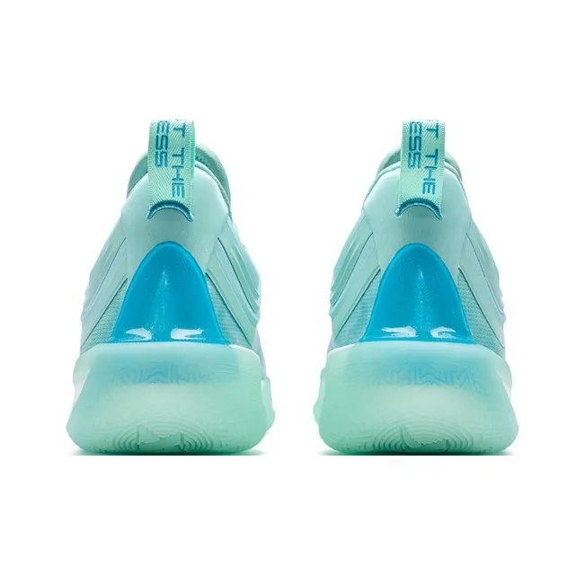 XTEP Zhang Zhenlin Generation Basketball Shoes Men Low Top Ice Blue/Misty Blue-4