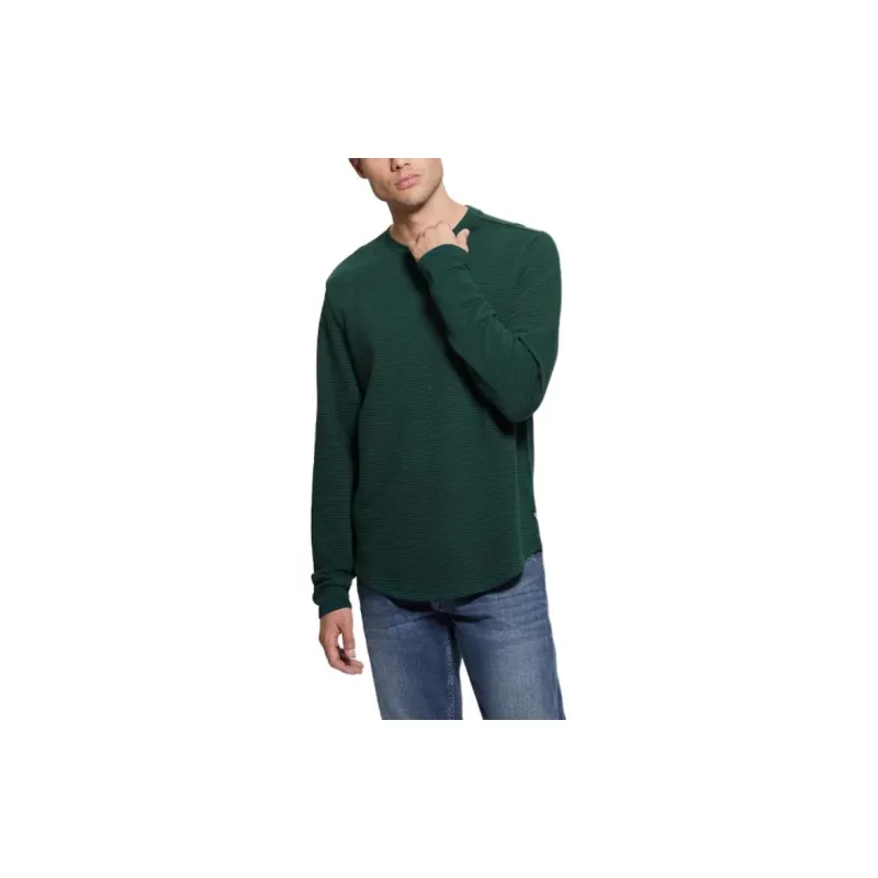 GUESS Colima Striped Tee T-Shirt Men's Green-3