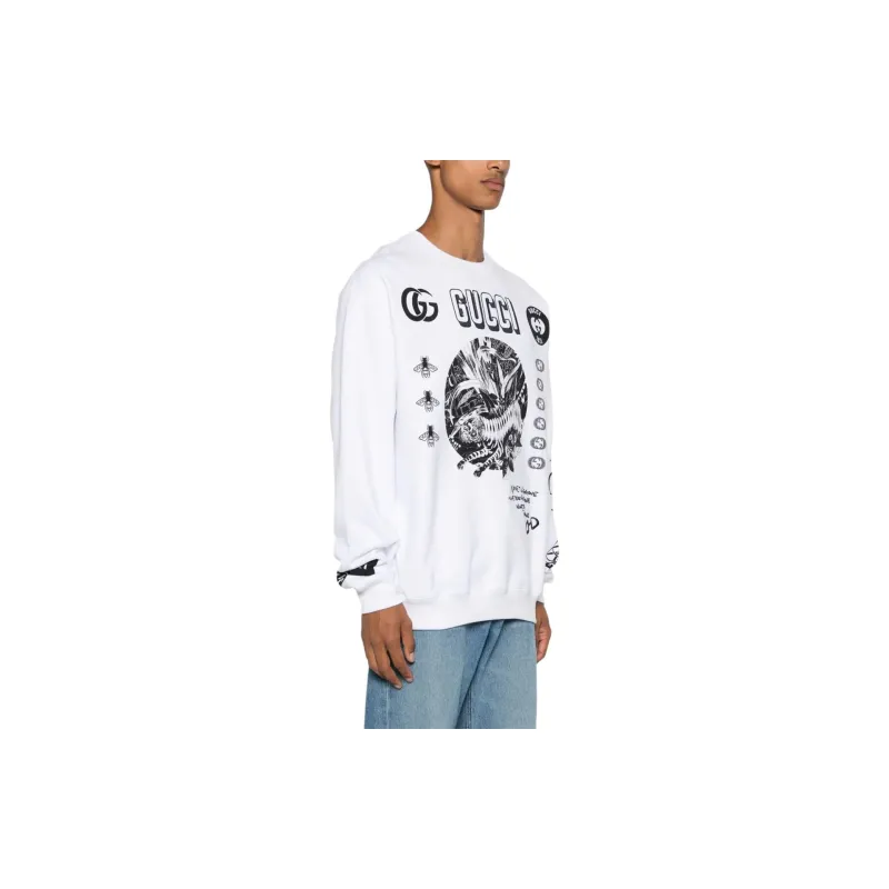 GUCCI Interlocking Logo Crewneck Sweatshirt-2