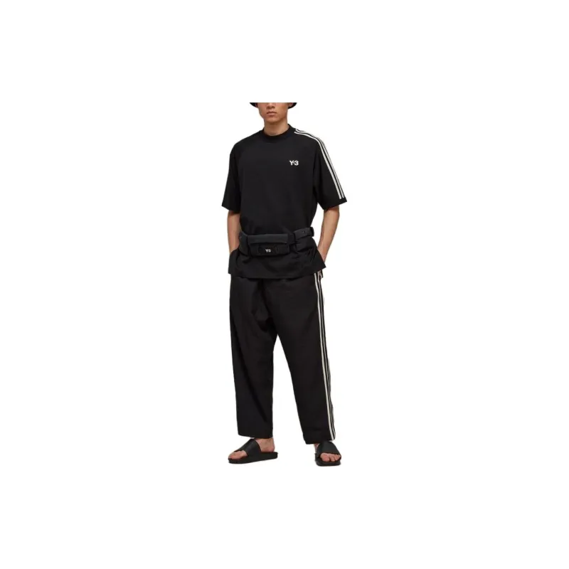 Y 3 Logo print Cotton T shirt-2