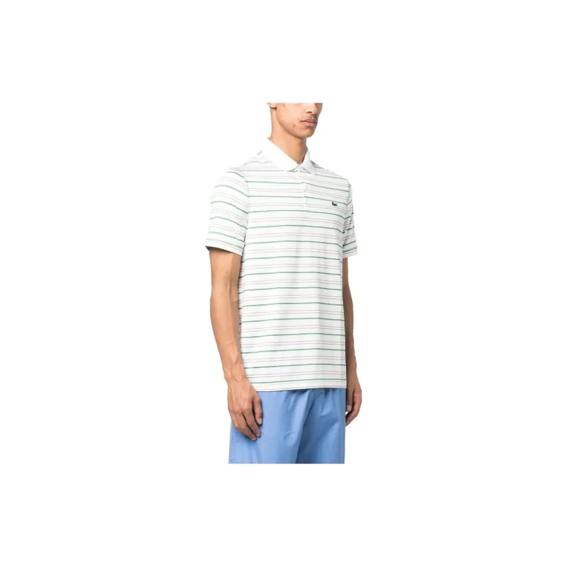 LACOSTE Polo Shirts Men White-2