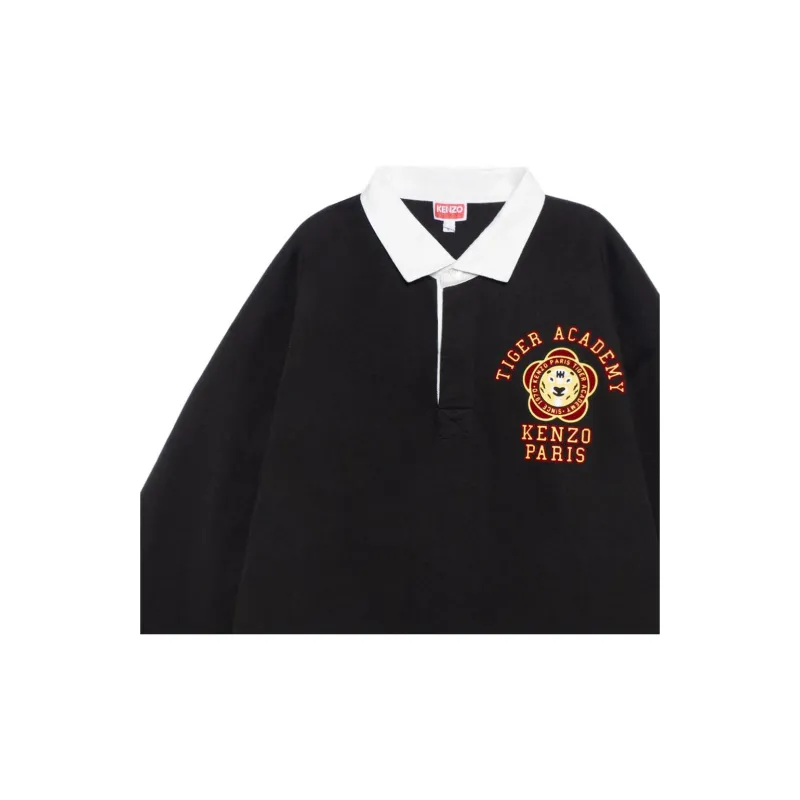 KENZO Tiger Academy Cotton Polo Shirt-5