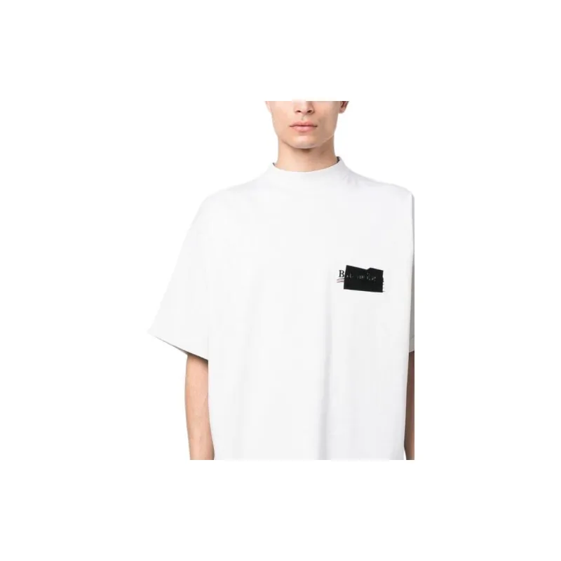Balenciaga Gaffer Logo Large Fit T Shirt-4