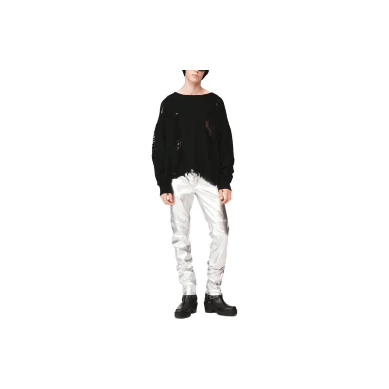 ZARA X STEVEN MEISEL Co-brand Casual Pants Men Silver-2
