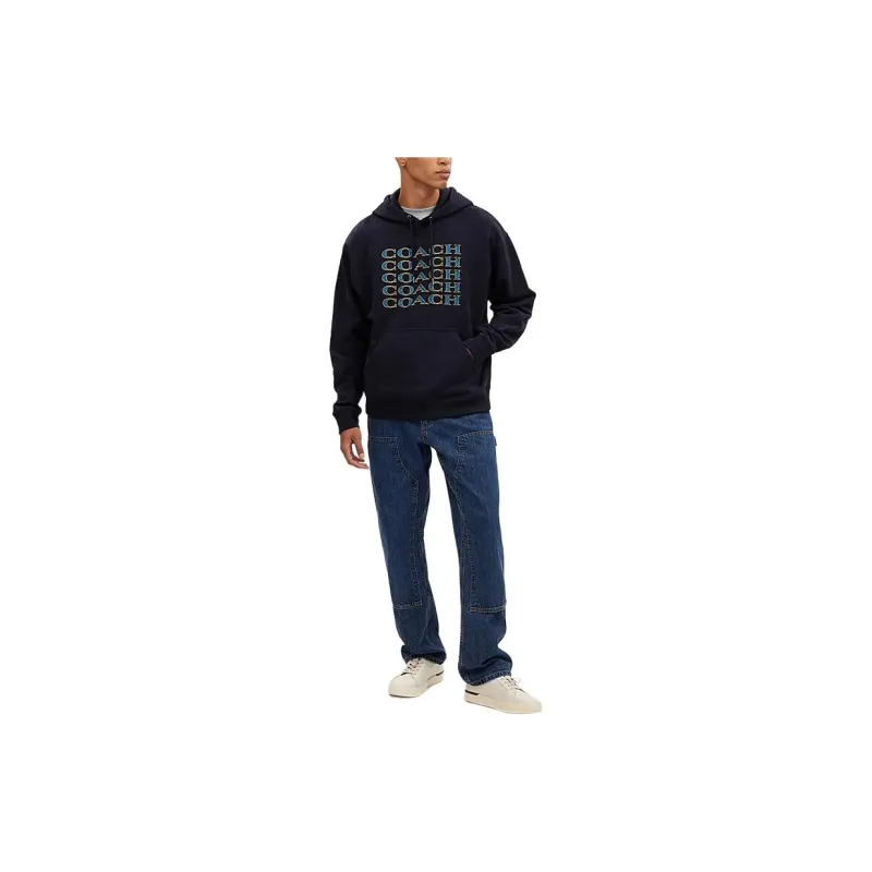 COACH SS24 Sweatshirt Men's Marine Blue-1