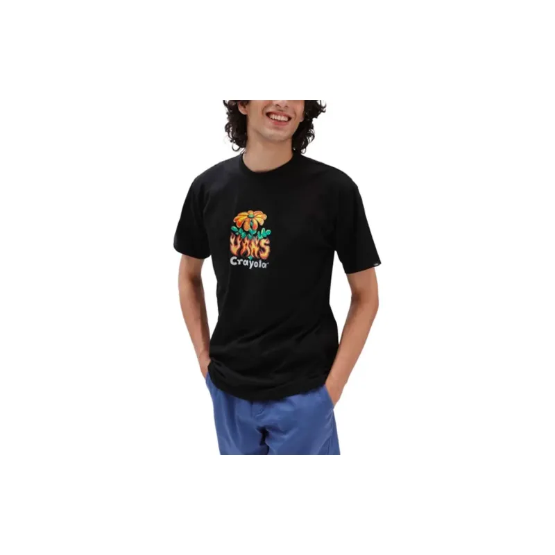 Crayola X Vans X Crayola Hot Flower T-Shirts Men Black-4
