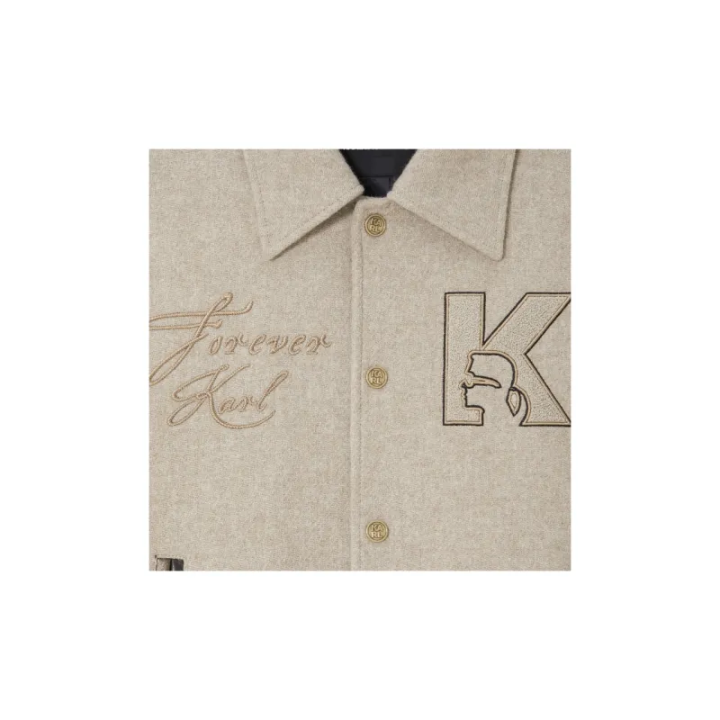 KARL LAGERFELD Jackets & Coats Men's Light Coffee-3