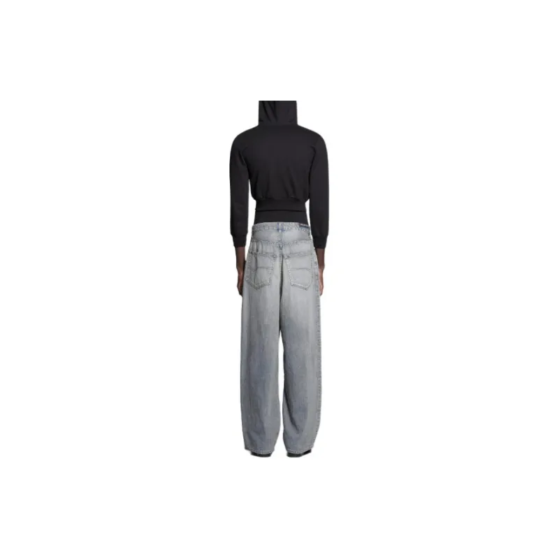 Balenciaga Jeans Loose Fit Style Men's Gray-4