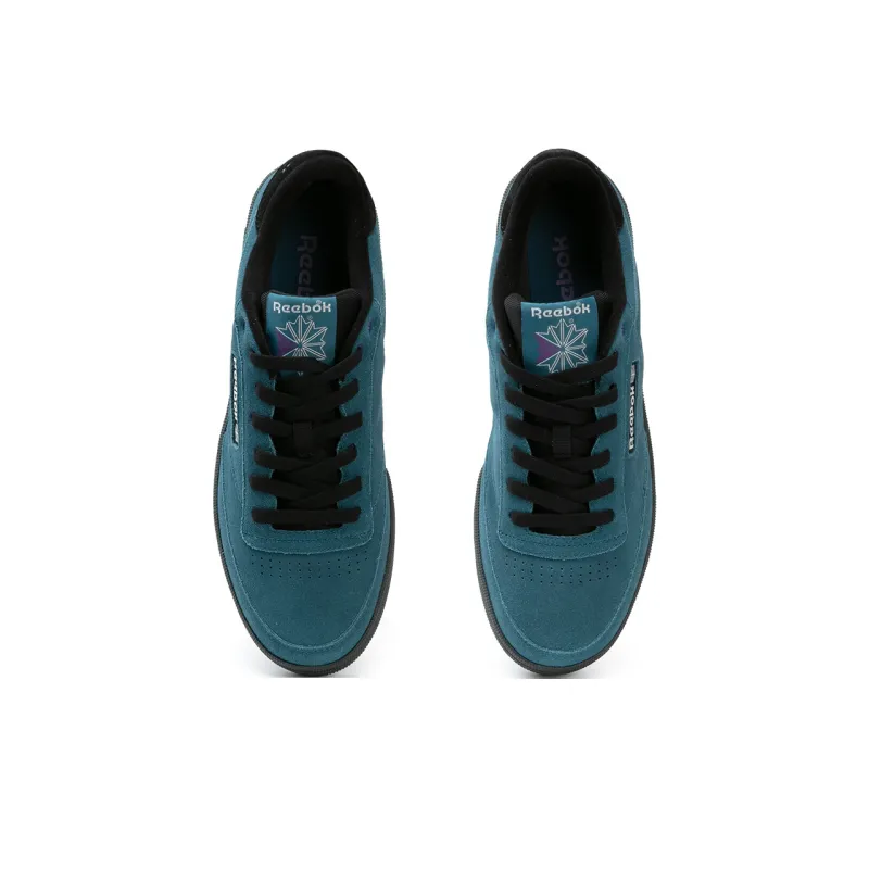 Reebok CLUB C 85 W+ Height Increasing Wear Resistant Slip Resistant Low Top Skateboard Shoes Unisex Blue-3