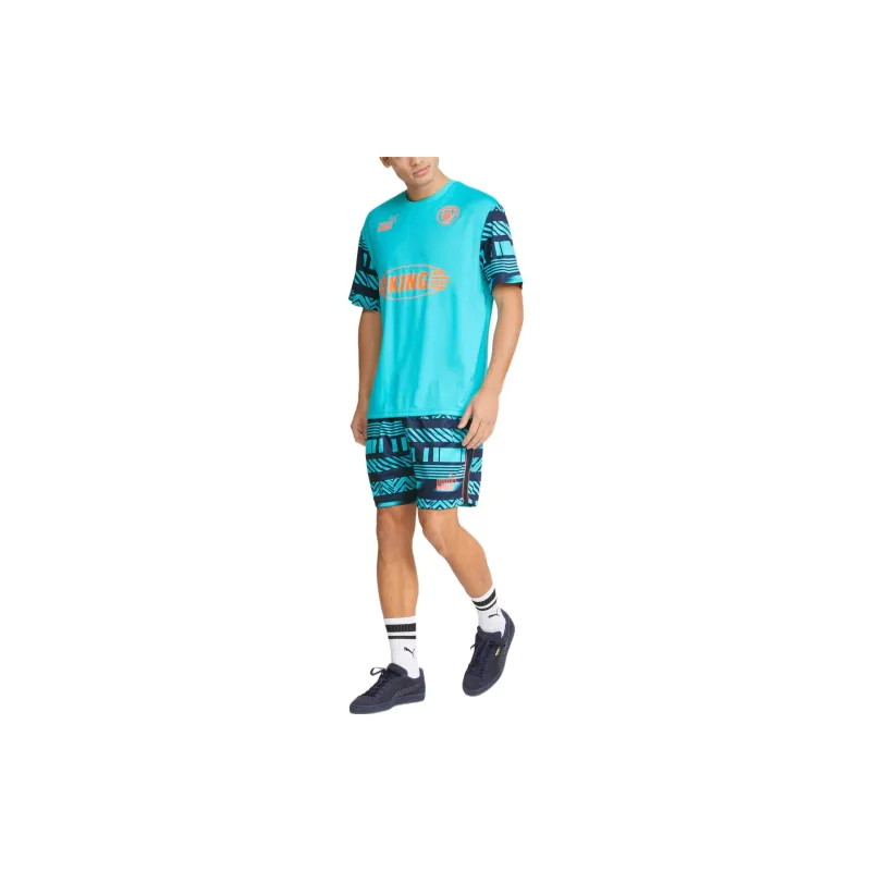 PUMA Manchester City Football Club Soccer Jerseys Men Blue-2