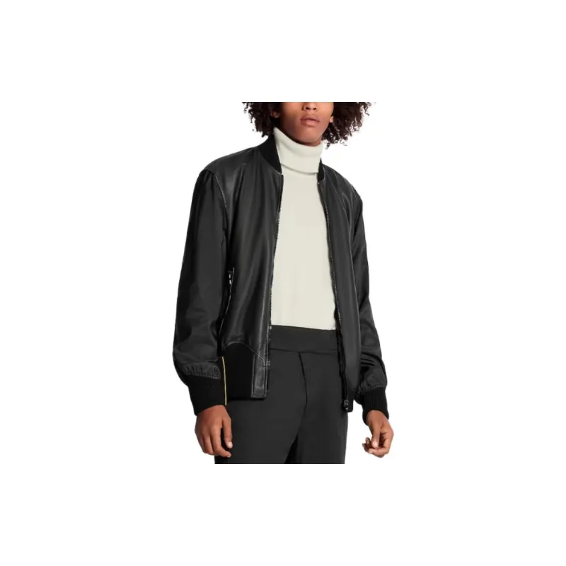 LOUIS VUITTON Reversible Leather Nylon Jacket-2