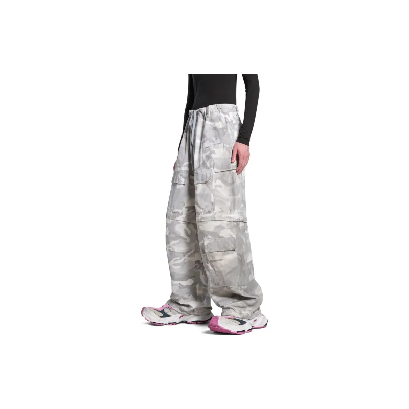 Balenciaga Cargo Pants Loose Fit Men's Light Gray-5