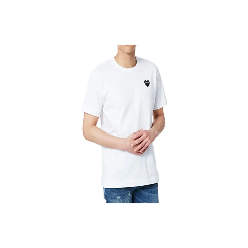 Comme Des Garcons Play Black Emblem T shirt-3