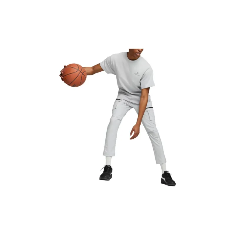 PUMA Basketball Jerseys Men Gray-2