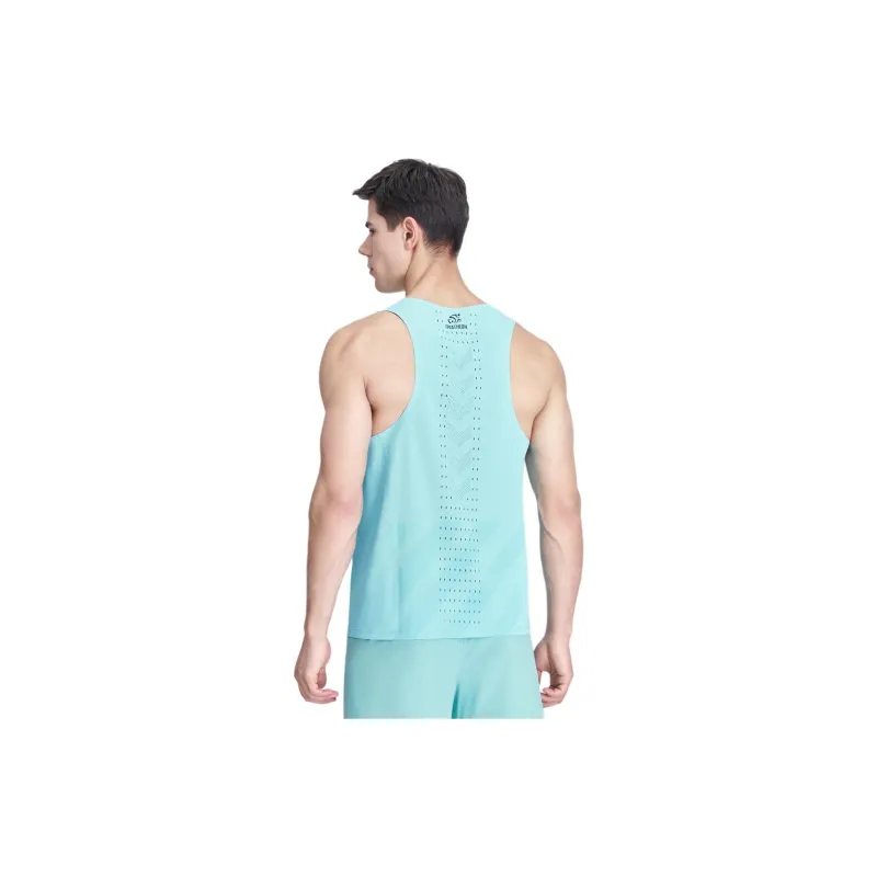 DESCENTE RUNNING Collection Tank Top Men's Sky Blue-4