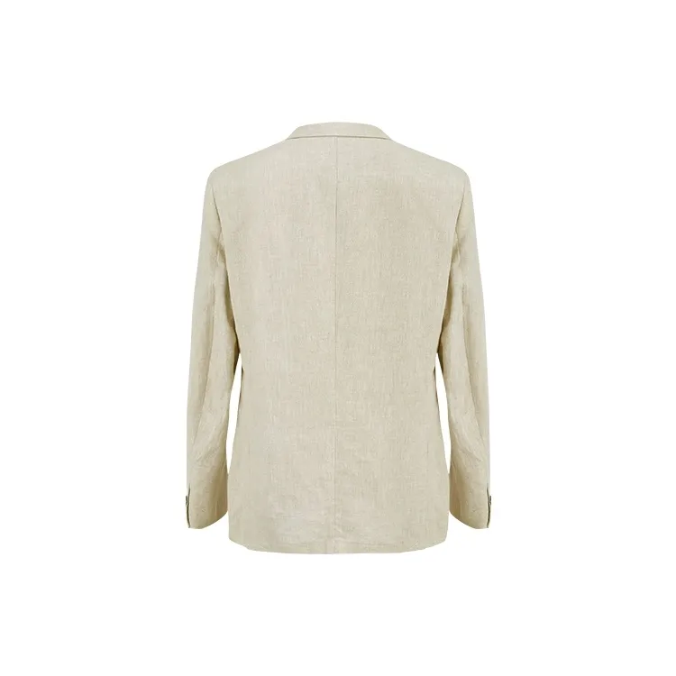 URBAN REVIVO Business Suit Men's Light Khaki-3