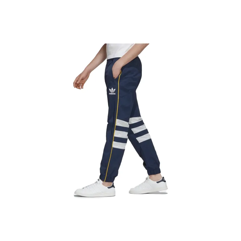 Adidas Knitted Sports Pants Men's University Marine Blue-5