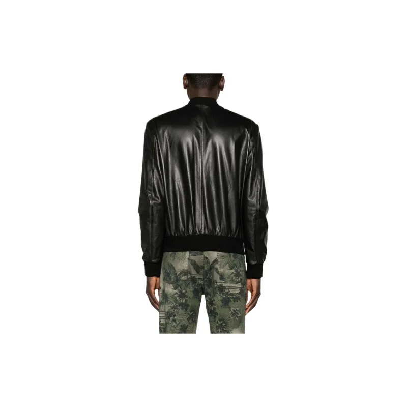Roberto Cavalli Leather Bomber Jacket-2