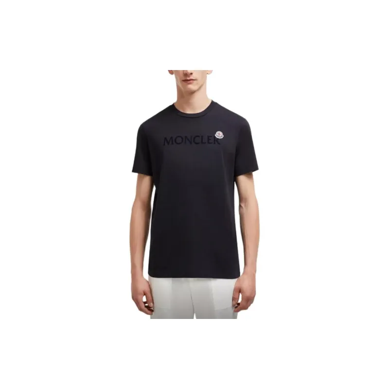 Moncler Logo Patch Short Sleeved T Shirt-1