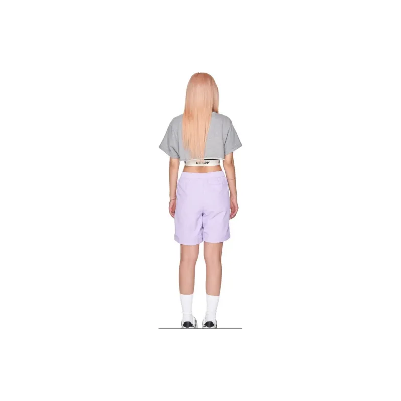 Nerdy Casual Shorts Unisex Light Purple-4
