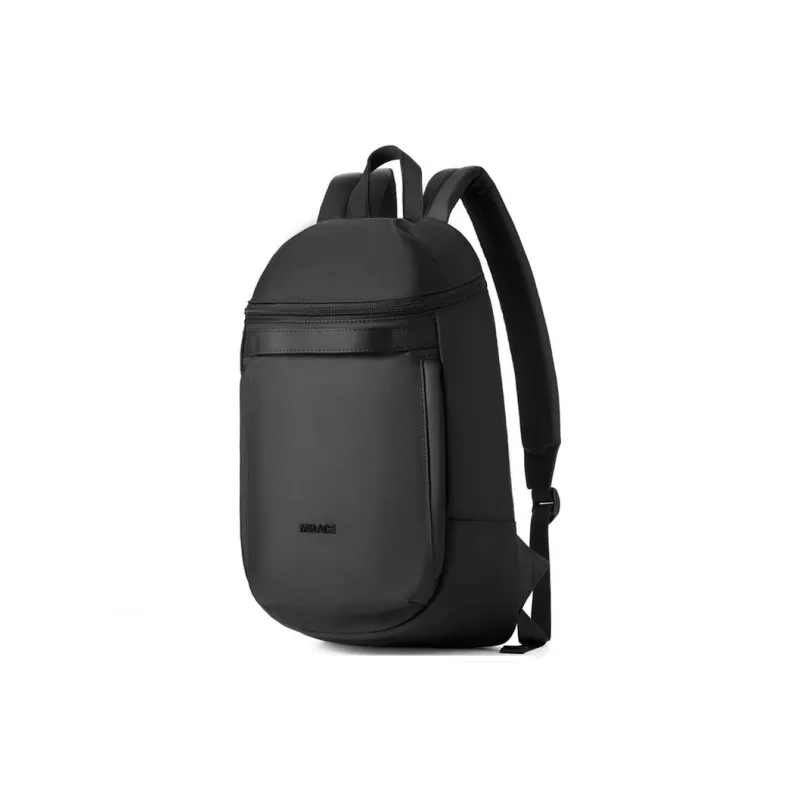 MR.ACE HOMME Nylon Backpack Medium Size Unisex Mist White/Earth Brown/Night Black-11