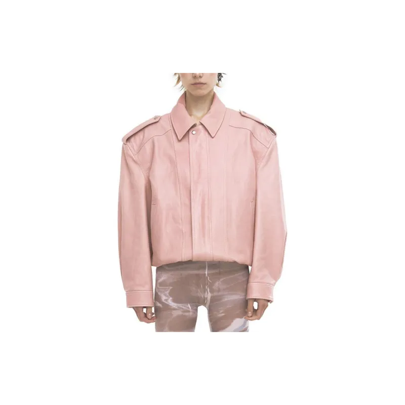 OSOI Leather Jacket Unisex Pink-3
