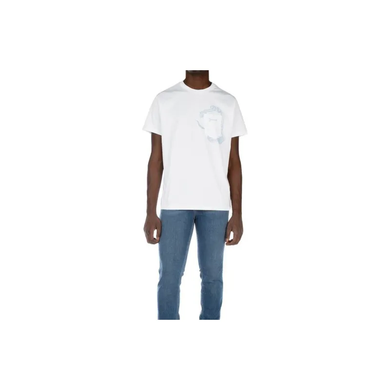Givenchy T Shirts Men White-2