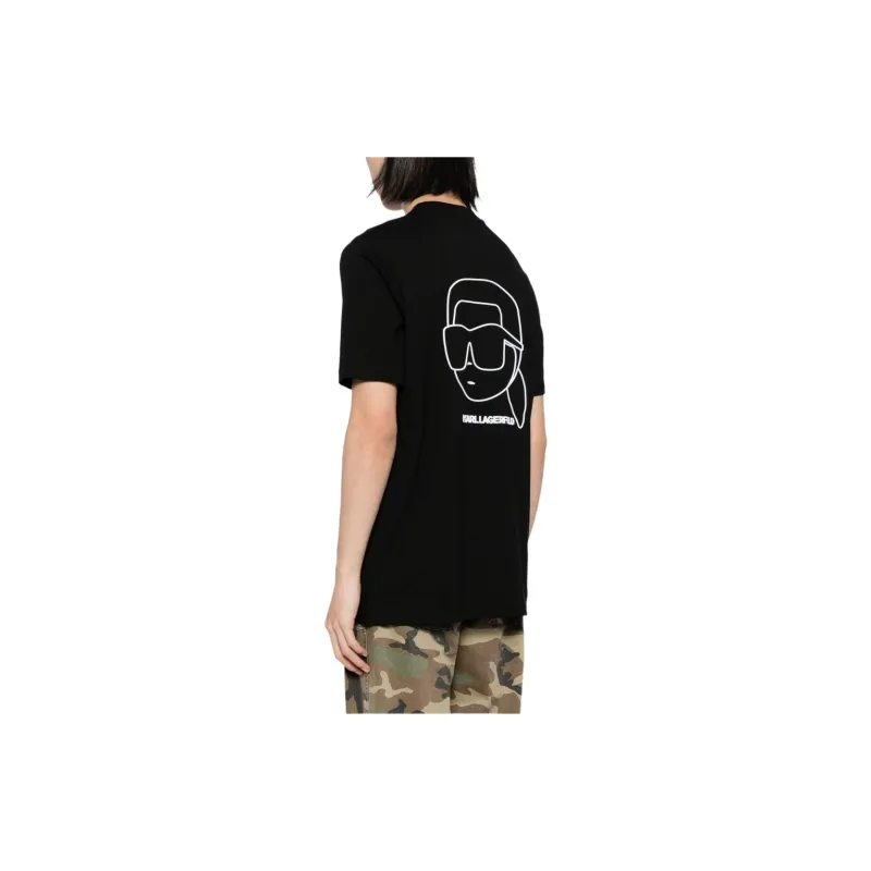 KARL LAGERFELD / Karl Lagerfeld Jeans Ikonik Outline Organic cotton T shirt-2