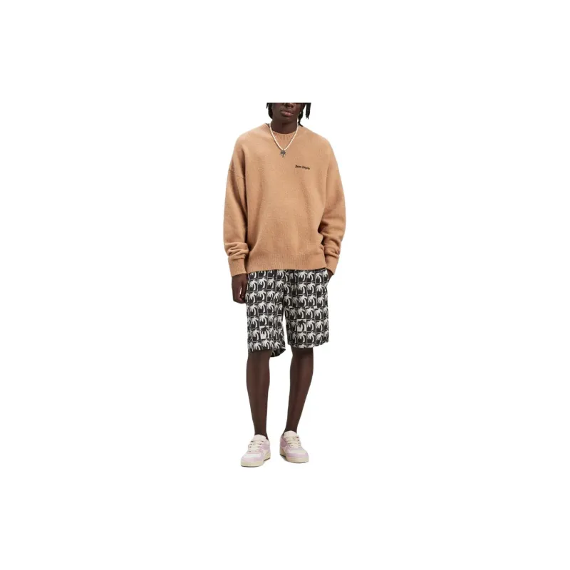 PALM ANGELS Logo embroidered Wool blend Jumper-1