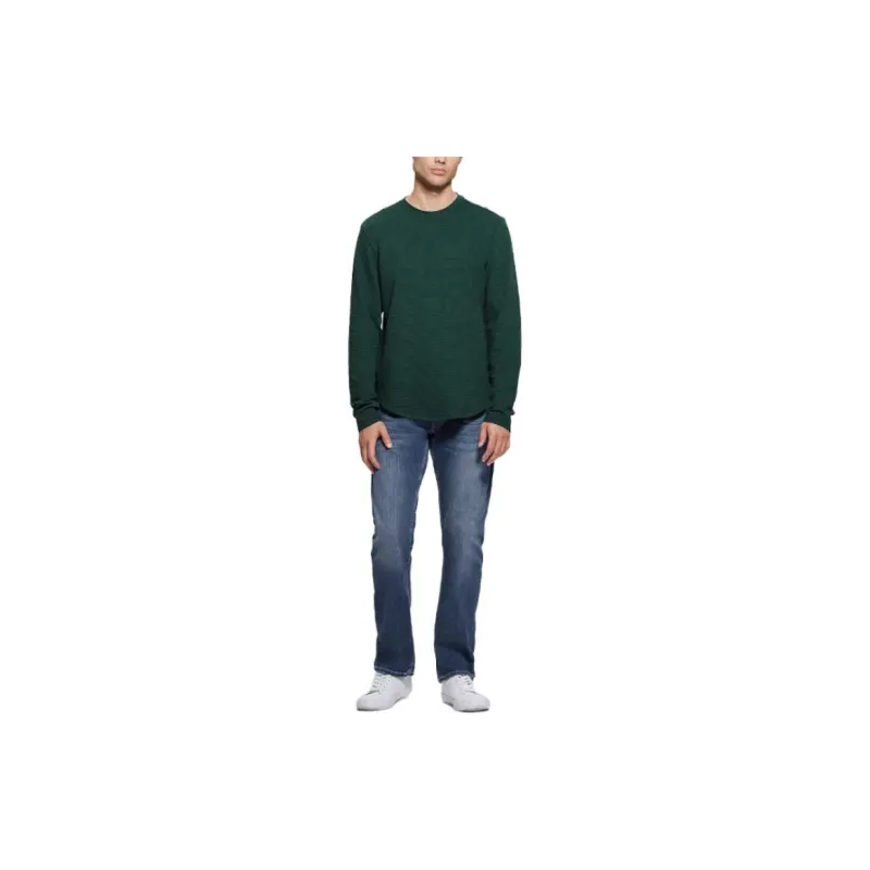 GUESS Colima Striped Tee T-Shirt Men's Green-1