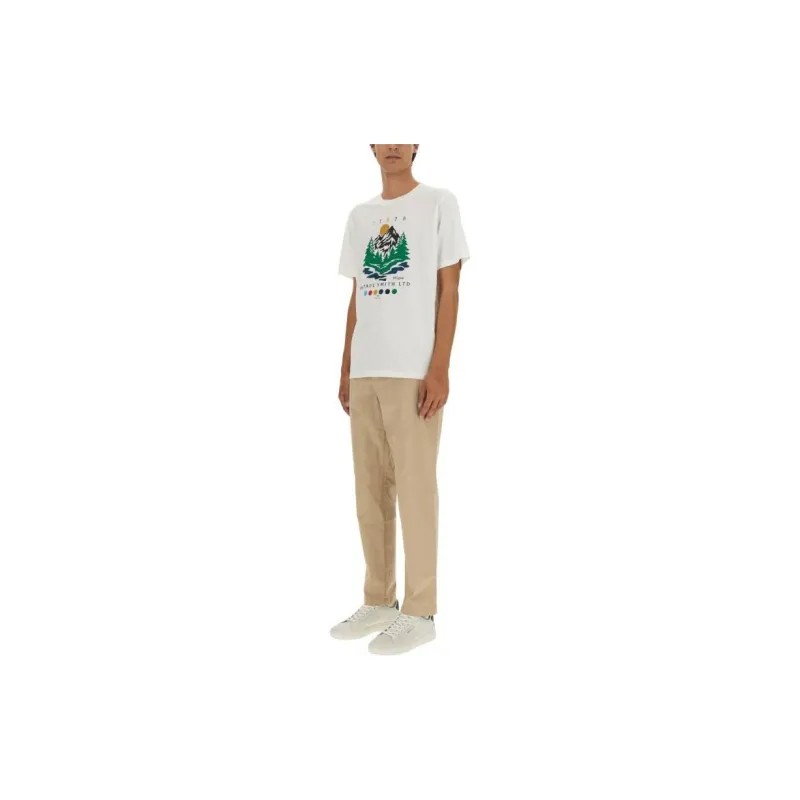 Paul Smith Graphic Printed Crewneck T Shirt-4