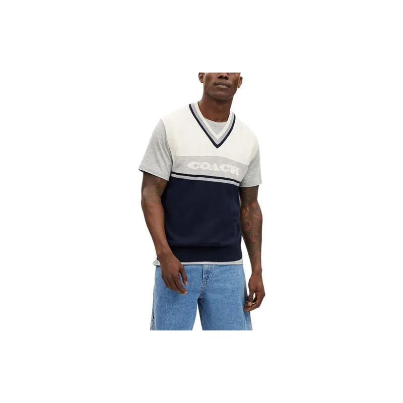 COACH Vests Men Navy-1