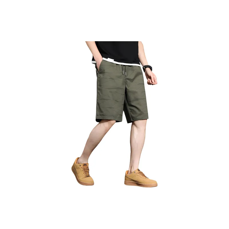Tonlion Casual Shorts Men's Forest Green-2