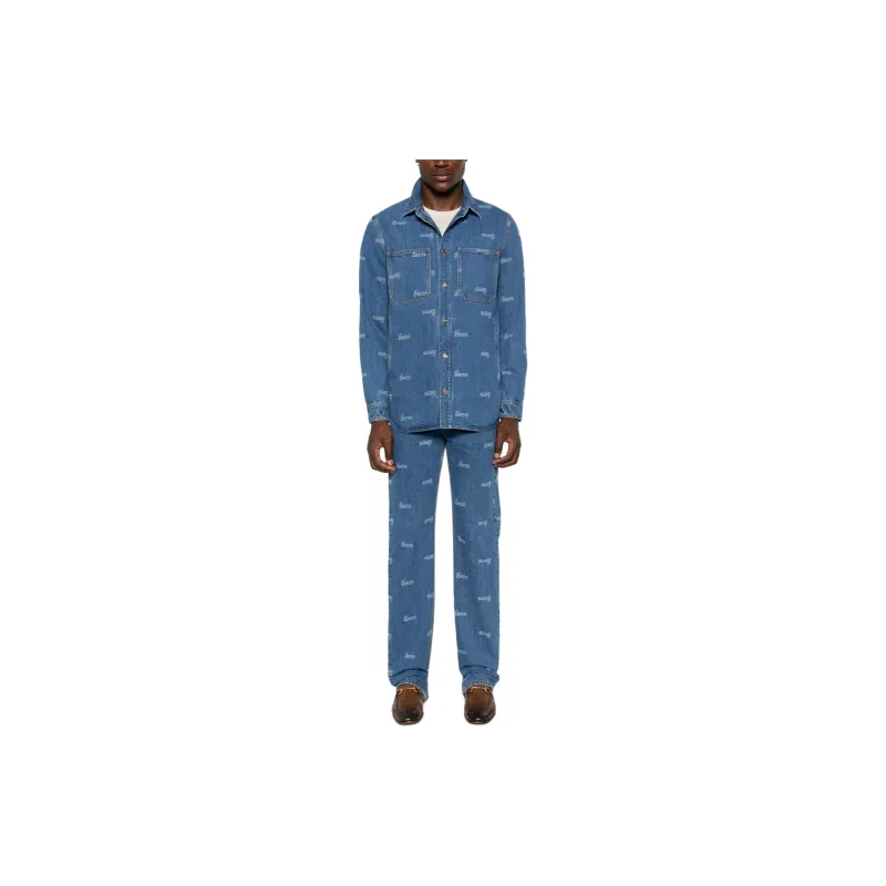 GUCCI Eco Lasered Denim Shirt-1