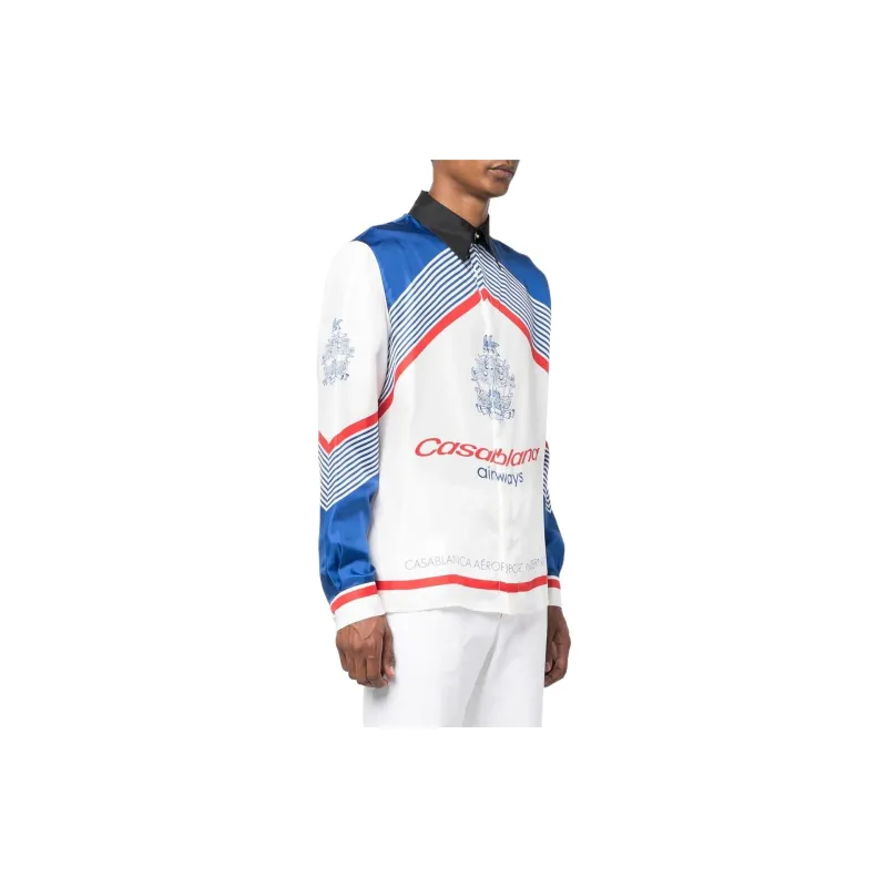 CASABLANCA Airways Silk Shirt-1