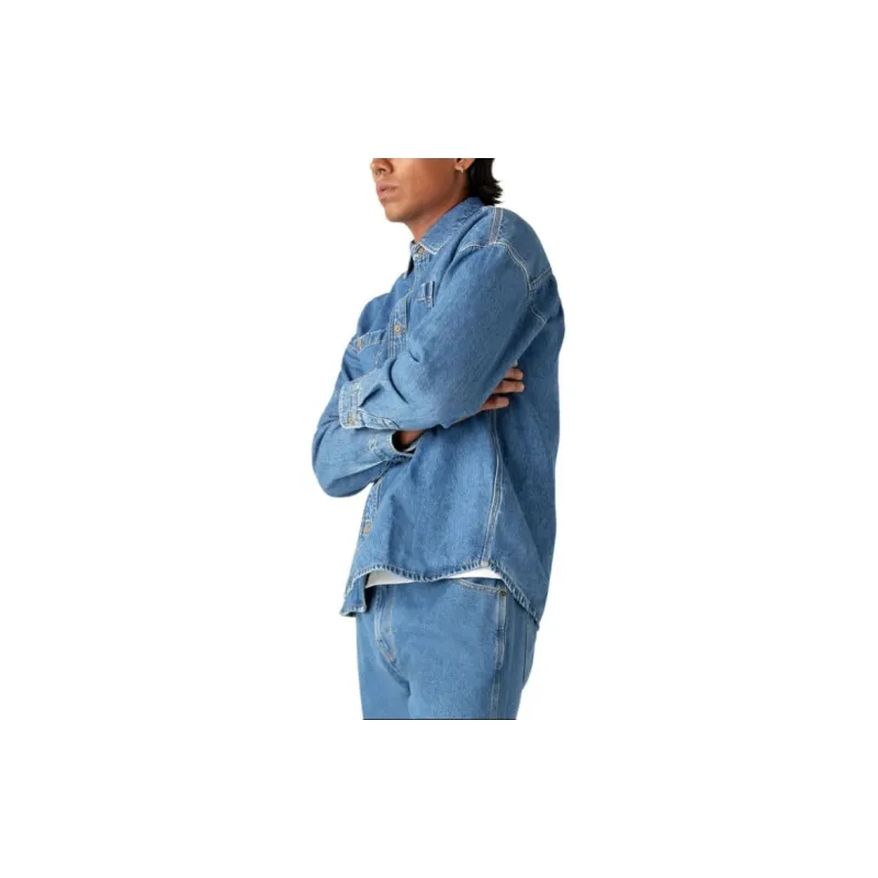 Dickies Denim Jackets Men Blue-3