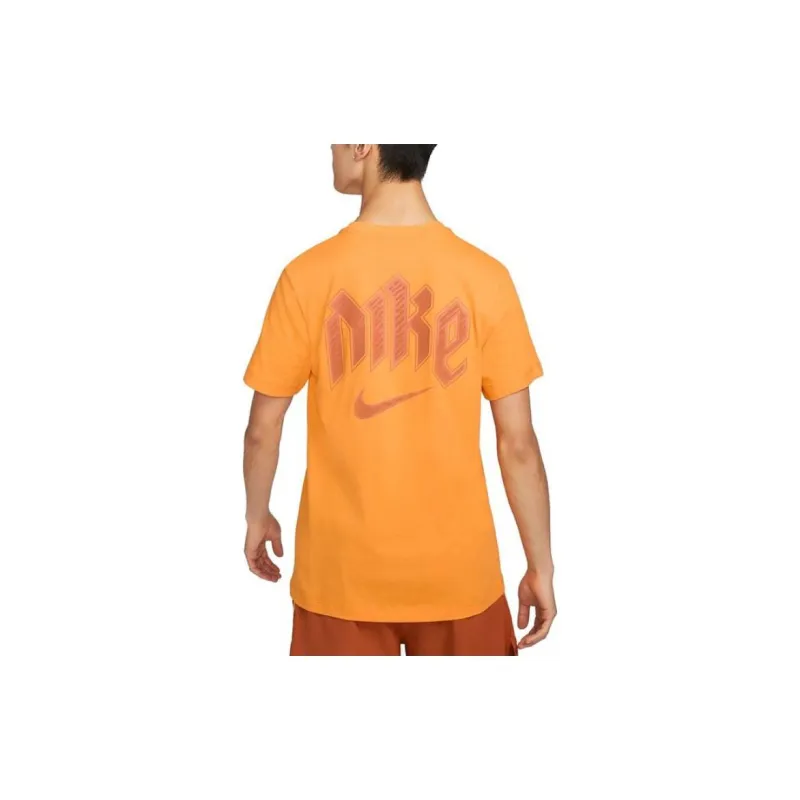 Nike T Shirts Men Orange-2