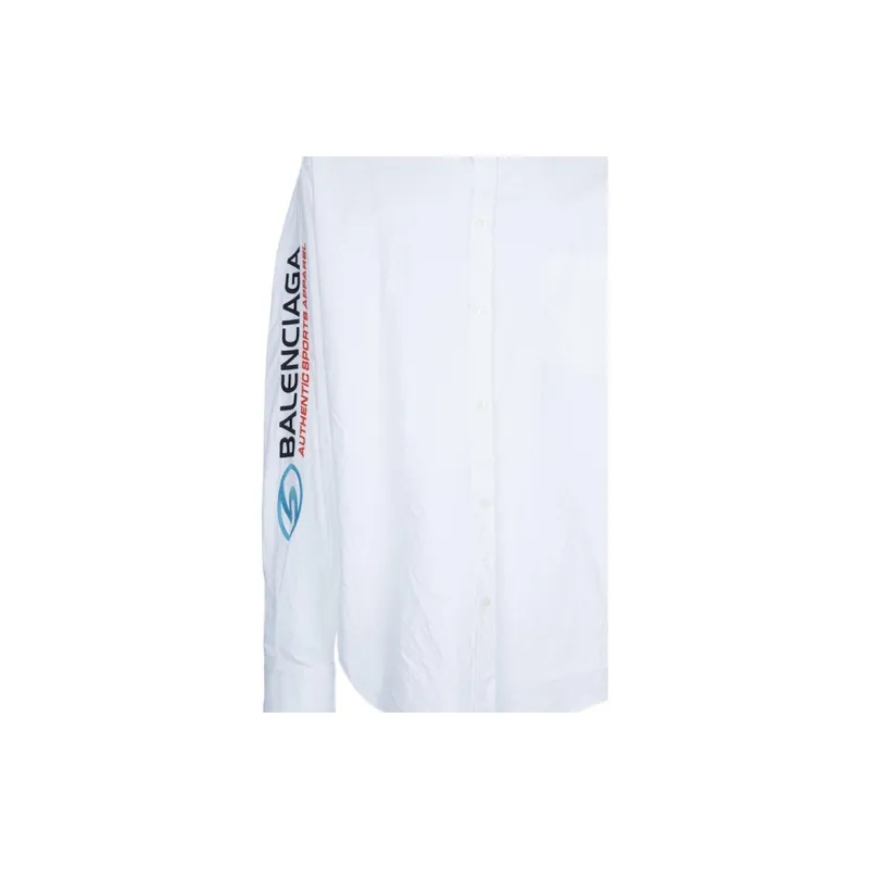Balenciaga Logo Printed Long Sleeved Shirt-8