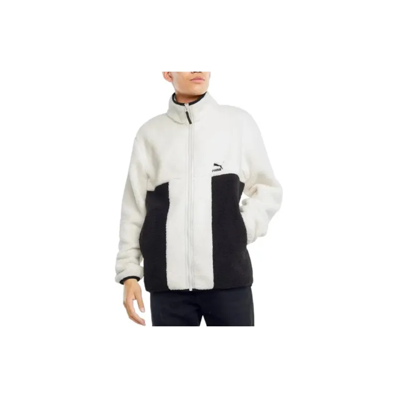 PUMA Velvet Jackets Men Ivory White-4