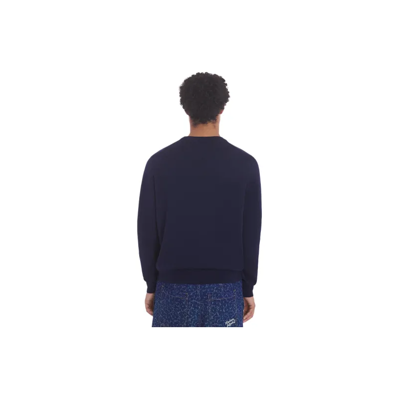 Maison Kitsune Bold Fox Head Patch Knitted Jumper-4