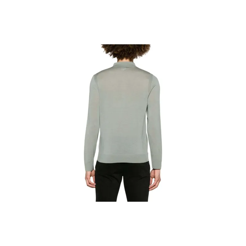 Paul Smith Straight Hem Knitted Polo Shirt-2