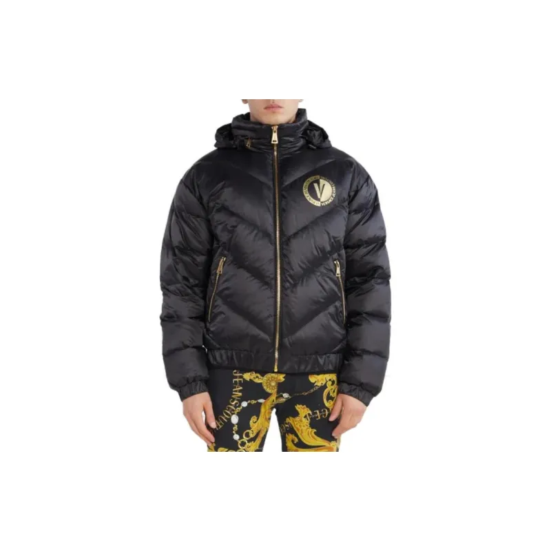 VERSACE JEANS COUTURE Logo Patch Down Jacket-3