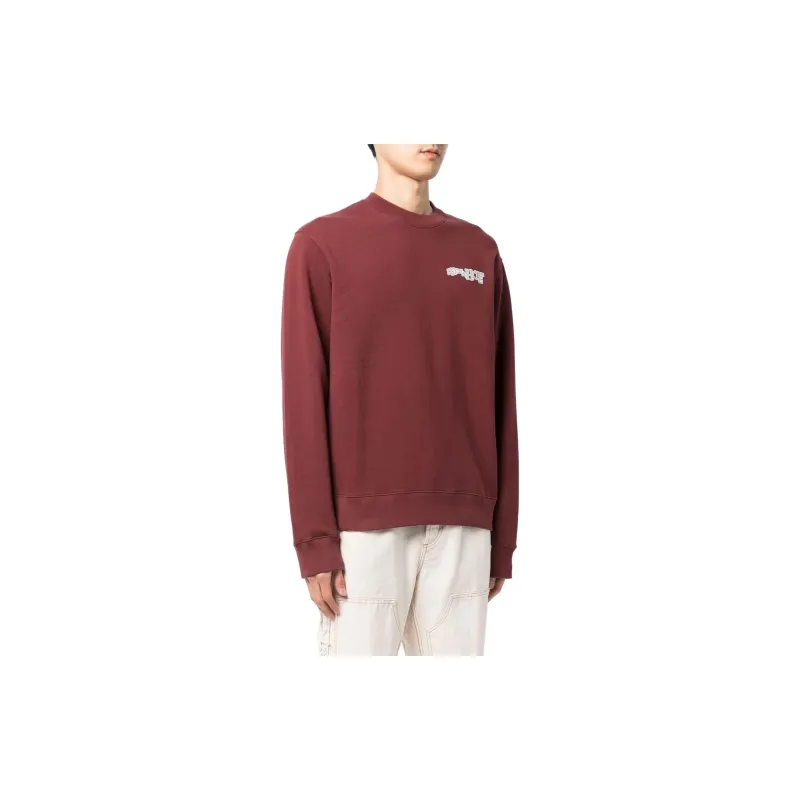 OFF WHITE Sweatshirts Men Burgundy-1