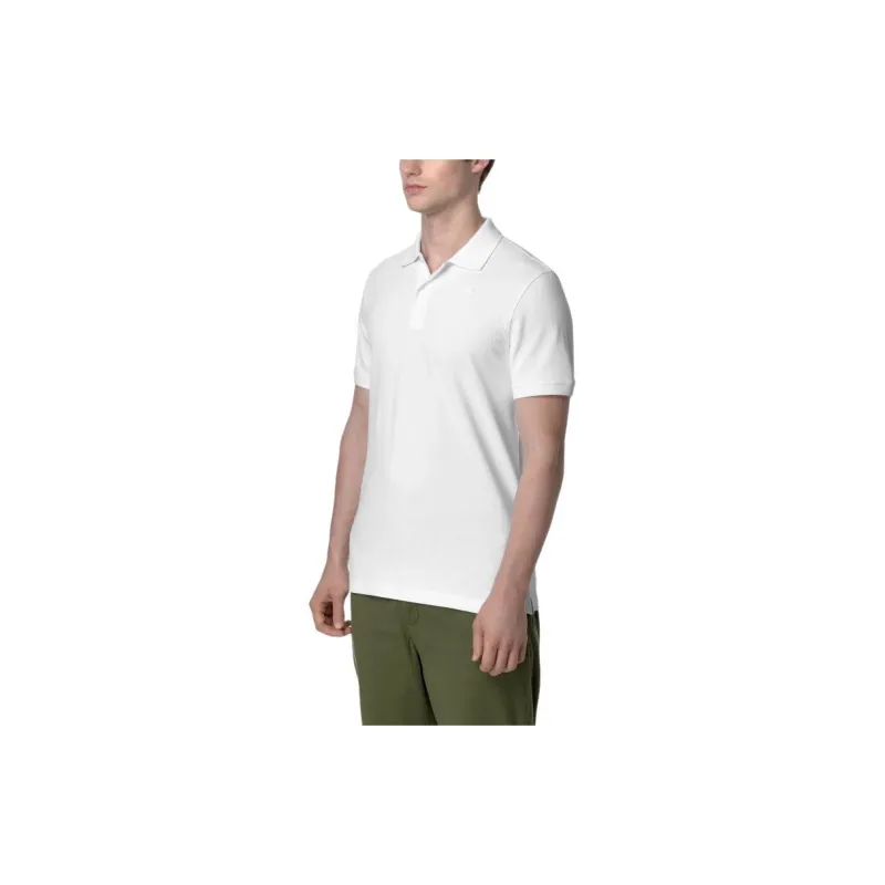 K WAY Polo Shirts Men White-3