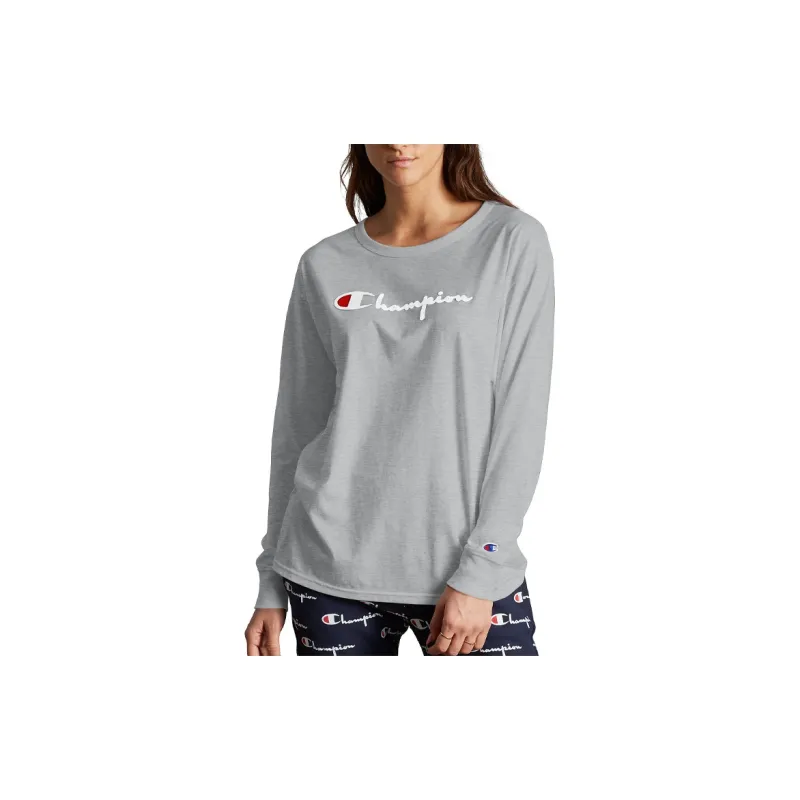 Champion Crew Neck Regular Sweatshirt US Version Unisex Light Gray-2